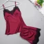 ESSENCEH Bộ Đồ Ngủ Dây Nữ, Bộ Đồ Ngủ Mỏng Polyester Mùa Hè, Quần Short Sling Bộ Đồ Giải Trí Thoáng Khí Bộ Đồ Gia Đình