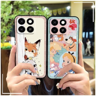Ốp lưng TPU cho ZTE Blade A35/A55, thiết kế hoạt hình, chống sốc, chống bụi, viền mềm bền, bảo vệ toàn diện, dễ thương