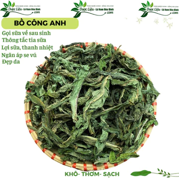Lá cây bồ công anh lợi sữa Trà Bồ công anh lùn chống tắc tia sữa xanh thơm sạch không vụn BCA Thảo dược Anam