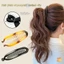 Móng Vuốt Tóc Hình Cá Thời Trang Màu Trơn Đơn Giản Chuối Kẹp Tóc Cho Nữ Bé Gái Sóng Lược Kẹp Tóc Kẹp Kẹp Mới