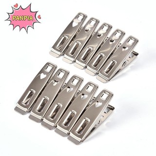 Pnpia 20 Chiếc Thép Không Gỉ Quần Áo Chốt Chân Giặt Kẹp Kim Loại Boutique