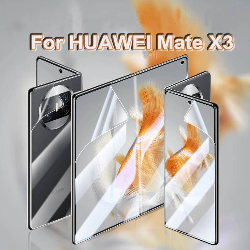 Huawei MateX6 MateX5 MateX3 MateX2 1-2 Chiếc HD Trong Suốt Mềm Hydrogel Cho Huawei Mate X6 X5 X3 X2 Bảo Vệ Màn Hình Chống Cháy Nổ