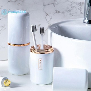 < zhuliye246 > Cốc đựng bàn chải đánh răng di động du lịch Phòng tắm Hộp đựng kem đánh răng Hộp đựng Hộp đựng đồ vệ sinh du lịch Cốc lưu trữ Sáng tạo mới