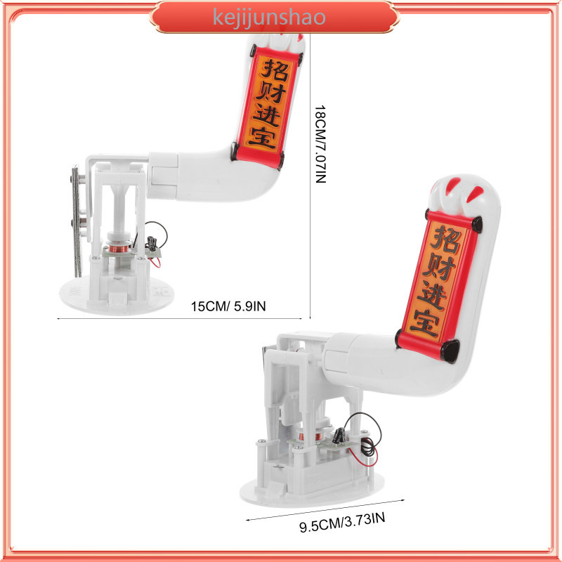 Lucky Cat Toy Launcher Swing Movement Arm Accessory Sports 8cm Nhựa