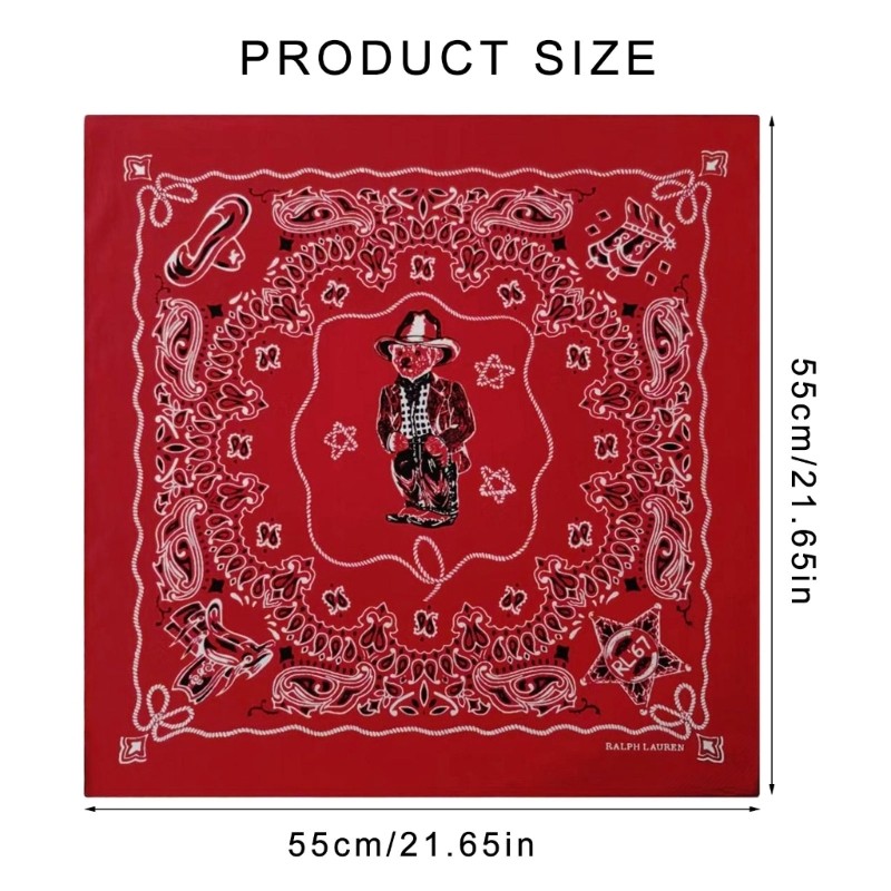 Wellb Hip Hop Khăn Tóc Quấn Chữ Hoa Văn Headwraps Đầu Tinh Tế Kerchief Đầu Khăn Khăn Đầu Hình Đạo Cụ