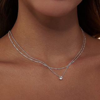 Vòng Cổ Nữ Kim Cương Giả Zircon Đôi Vòng Cổ Sóng Nước Dây Xích Xương Đòn Dây Xích Thời Trang Phương Tây Phù Hợp Với Thiết Kế Đơn Giản Năm Mới Trang Sức Nơi Làm Việc Kim Cương