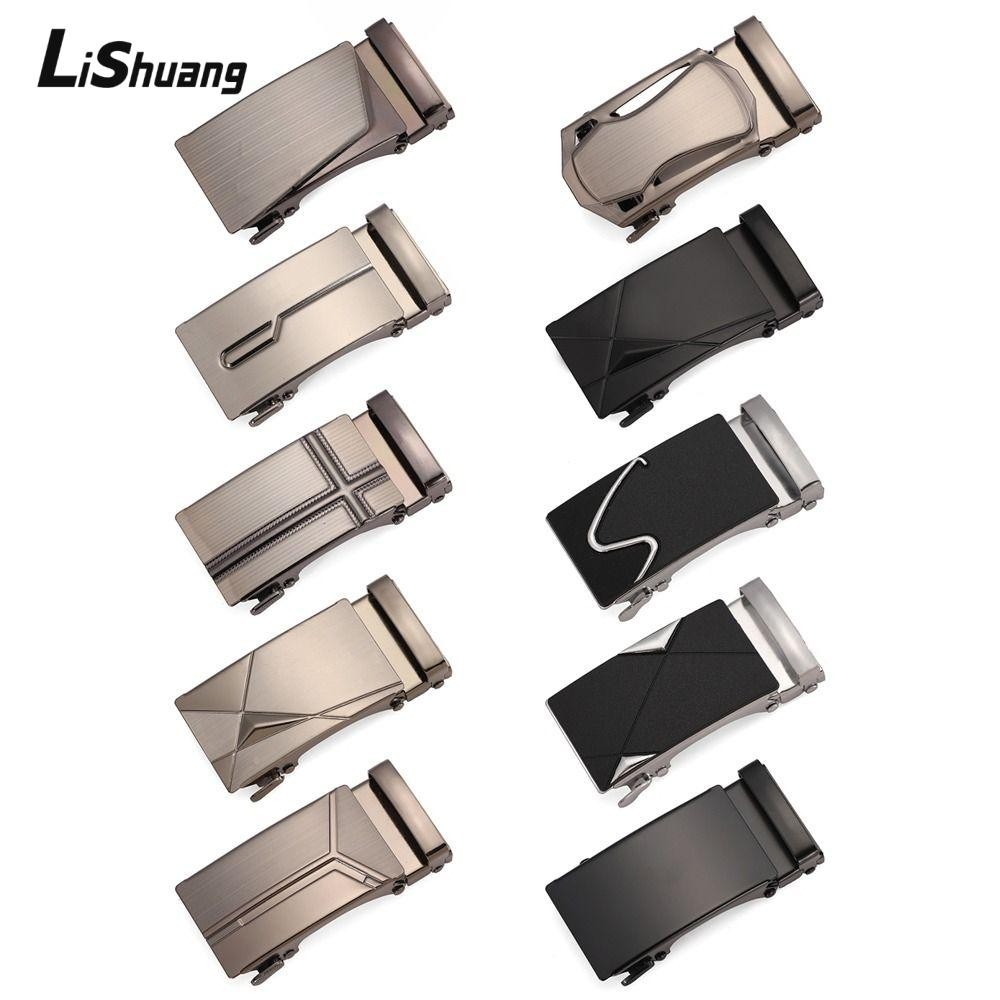 Khóa thắt lưng LISHUANG, Khóa thay thế thắt lưng có thể điều chỉnh DIY, Phụ kiện kinh doanh Đầu thắt lưng nam bằng sắt