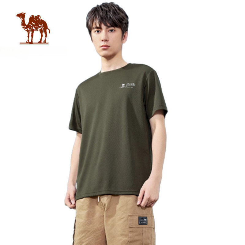 Ảnh Áo thun khô nhanh ngoài trời CAMEL CROWN nam nữ tay ngắn thể thao thoáng khí 1