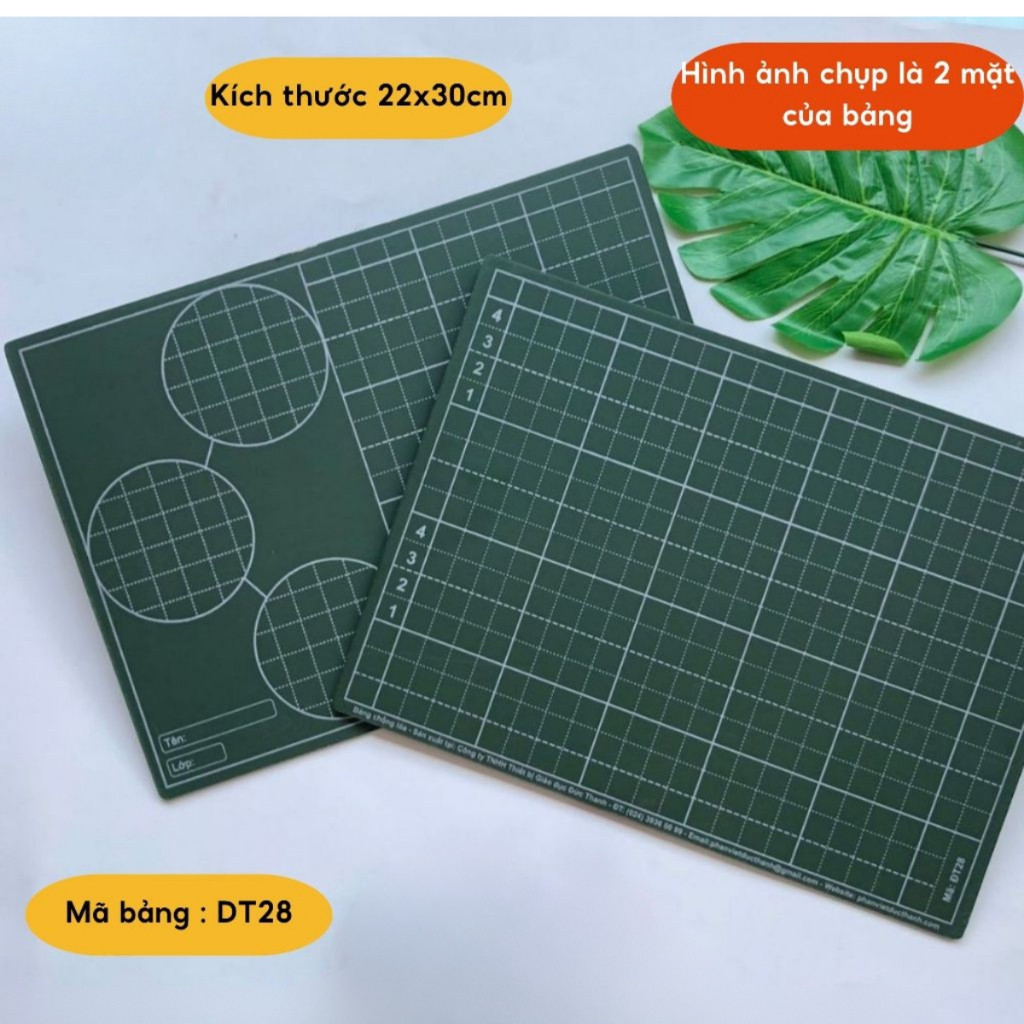 [ BÁN 2 CÁI ] Bảng con 2 mặt xanh viết phấn dùng cho học sinh tiểu học Tách Gộp - Chân Trời Sáng Tạo.