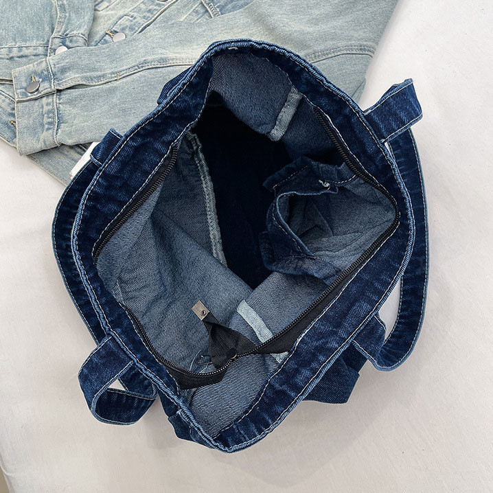 GC2 Túi Denim thời trang Túi Tote sức chứa lớn Túi đeo vai cổ điển dành cho phụ nữ Phụ kiện mặc hàng ngày CG2
