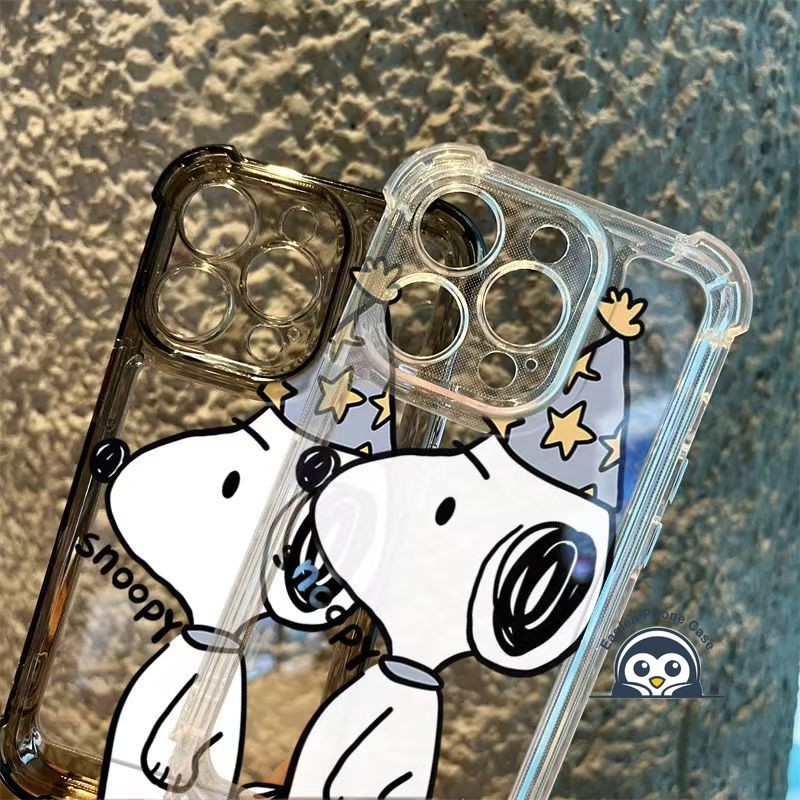 Ốp Điện Thoại Chó Snoopy Màu Trắng Dễ Thương Cho OPPO Reno 15 15C 15F 14F 14 ProMax Mini Find X9 X9S X8S X8 Pro Ultra Plus 5G 4G Vỏ Mềm Hoạt Hình Ngôi Sao
