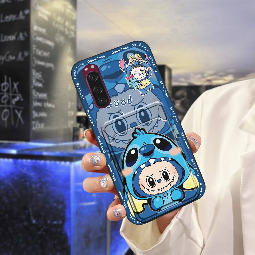 Graffiti Thiết Kế Thời Trang Ốp lưng Sony Xperia 5 / XZ5 Bọc Toàn Bộ Bảo Vệ Chống Sốc Hoạt Hình Khe Cắm Thẻ Túi Chống Bụi Dễ Thương Bền Ốp Lưng Chống Va Đập Chống Thấm Nước