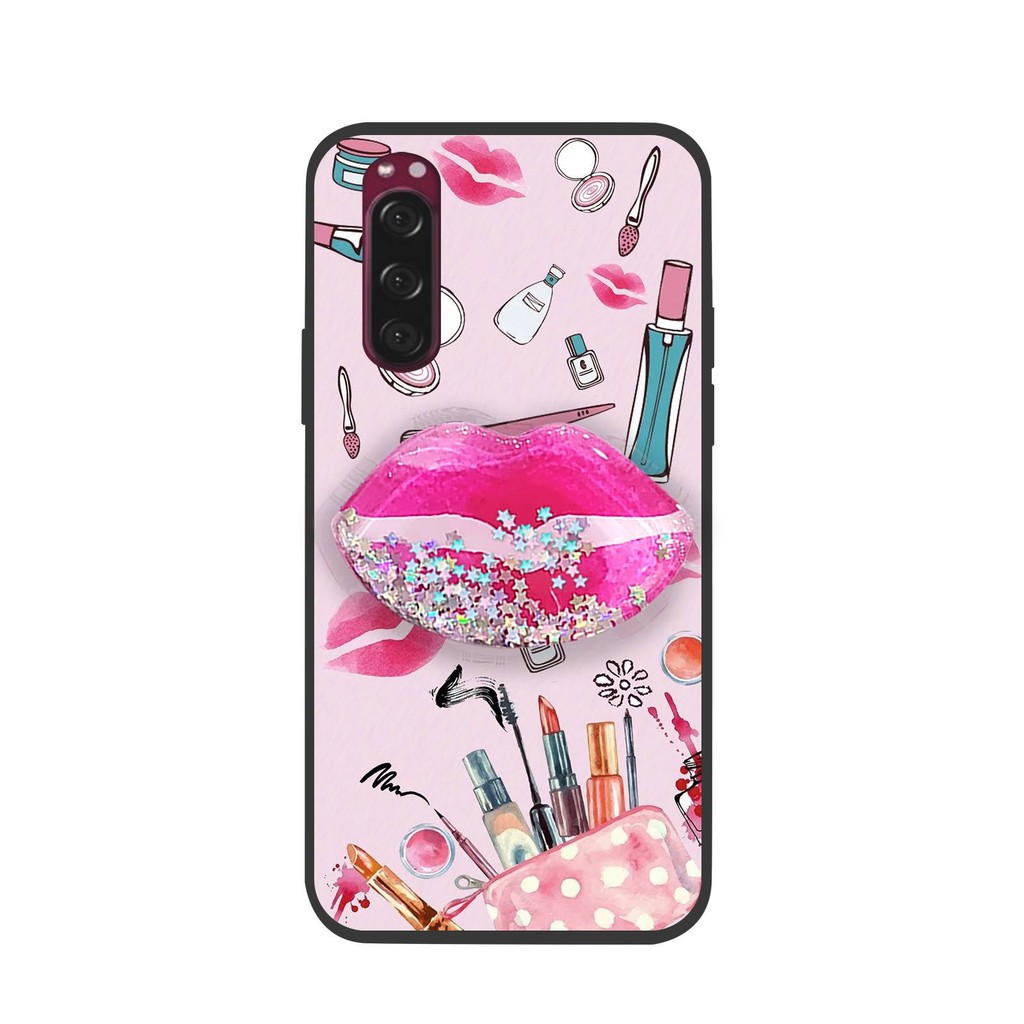 Ốp Điện Thoại Chống Va Đập Chống Thấm Nước Cho Sony Xperia 5 / XZ5 Mềm Hoạt Hình Dễ Thương Bảo Vệ Ống Kính Điện Thoại Cảm Giác Da Silicon Bảo Vệ Xoay Đứng Cát lún Bền Trôi TPU