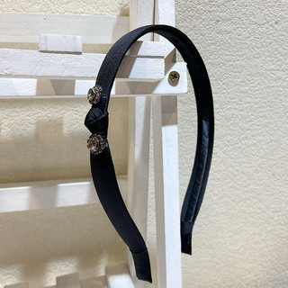 Phụ Kiện Tóc Thanh Lịch Satin Nơ Tất Cả Trận Đấu Băng Đô Mỏng Thời Trang Đính Kim Cương Tính Khí Ngọc Trai Đơn Giản Băng Đô 27SC652