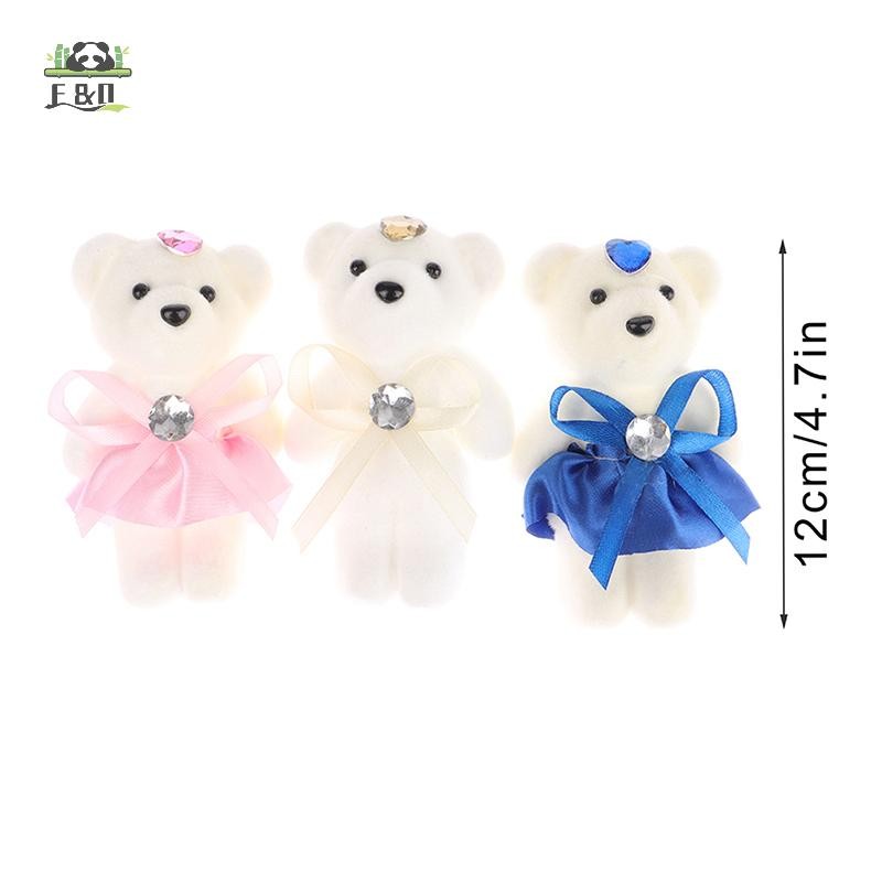 [SHNZDD] 10 Cái Bó Hoa Gấu 12cm Hoạt Hình Búp Bê Bó Hoa Tốt Nghiệp Sinh Nhật Đám Cưới Quà Tặng Trang Trí Tiệc EMKK