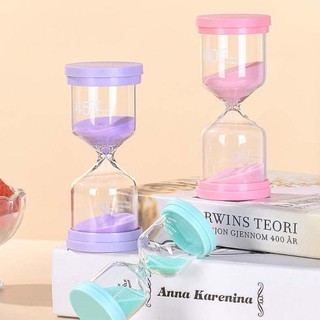 Đồng hồ cát đầy màu sắc FESTLY, Thủy tinh Borosilicate cao 3 / 5 / 10 / 15 / 30 phút Cát, Quà tặng Màu Macaron Đồ chơi chắc chắn bền bỉ Hẹn giờ cát Trang trí nhà cửa