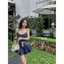 Set jean 2 dây viền tua dua hot hit BYJOLIE