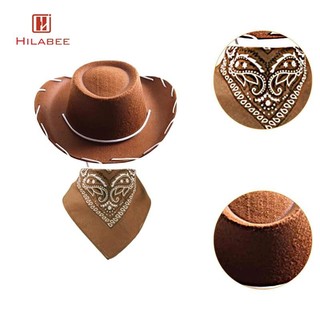Trẻ Em Phương Tây Mũ Cao Bồi Chống Nắng Và Bandana Bộ Đồ Dùng Dự Tiệc Mũ Dự Tiệc Cho Trang Phục Lạ Mắt Bé Trai Bé Gái Trẻ Em