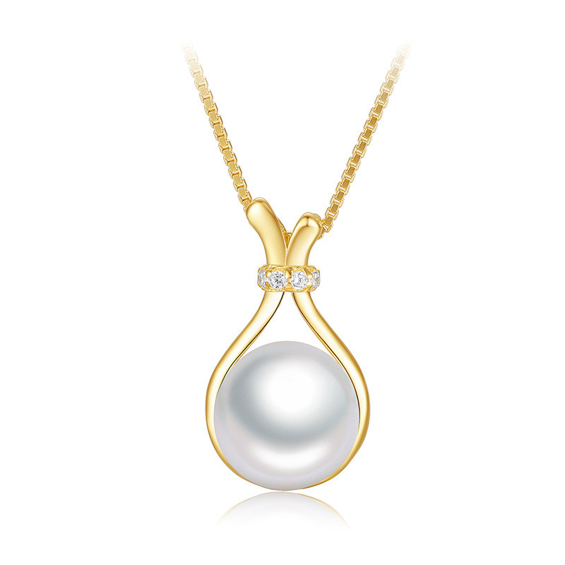 Vòng Cổ Túi May Mắn Mạ Vàng 18K Thời Trang Phù Hợp Với Tối Giản Nữ Giả Ngọc Trai Mặt Dây Chuyền Xương Đòn Dây Chuyền