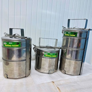 [Giá Xưởng] Cặp Lồng Inox Dày 2, 3, 4 Tầng – Đường Kính 12cm, Giữ Nhiệt Tốt, Mang Cơm Theo Đi Làm, Đi Học
