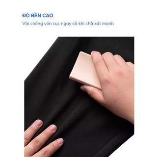 Quần âu nam baggy ống suông cạp chun sau co giãn, quần ống côn dáng suông công sở mềm mịn 6515