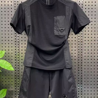 Đồ bộ thể thao nam chất vải cotton sợi dứa thấm hút mồ hôi cực tốt kiểu dáng Slimfit cổ tròn siêu đẹp B04