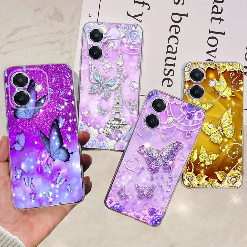 Ốp điện thoại OPPO A3x 4GCase OPPO A3 4G oppoA3 5G OppoA3x 5G CPH2683 CPH2641 CPH2681 CPH2669 Ốp silicon TPU mềm hình hoa