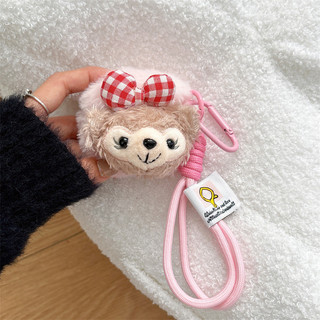 Gấu Duffy sang trọng cho Airpods1 / 2 3 Pro Pro2 Airpod4 Bộ tai nghe Vỏ bảo vệ Bluetooth không dây Air Pods Pro 3 4 Vỏ bảo vệ tai nghe