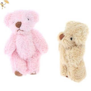 [Gou] 4.5CM Búp Bê Gấu Dễ Thương Tóc Dài Gấu DIY Quần Áo Hoặc Di Động Handmade Phụ Kiện VN