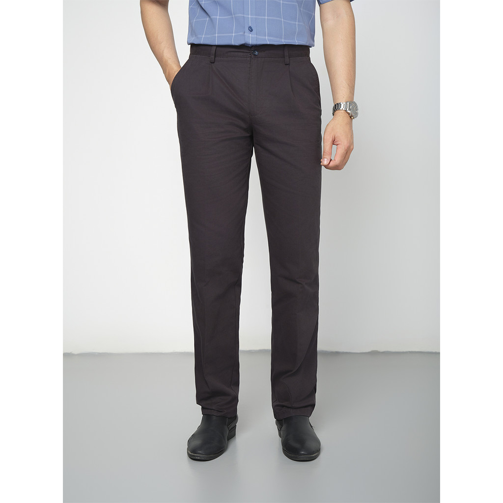 Quần Khaki 1Ply Viettien Smart Casual Vải Cottton Phom Regular VT00000249