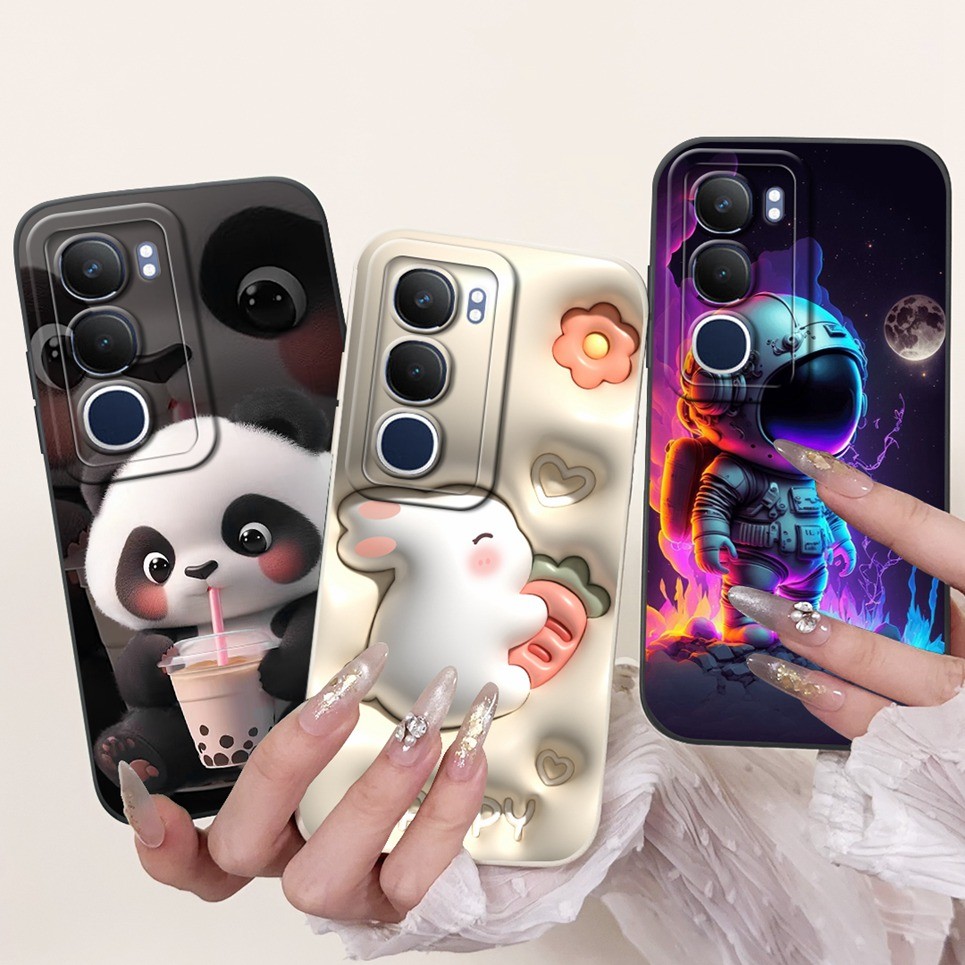 Ốp điện thoại Vivo V40 Lite 4G IDN / V40Lite 5G IDN V2417 / Vivo V40 5G V2348 Vỏ hoạt hình đáng yêu dễ thương Vỏ silicon mềm chống sốc