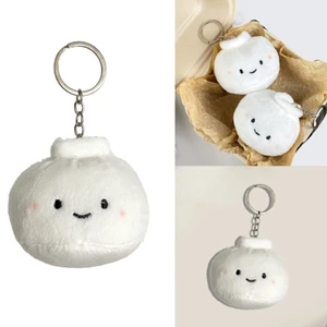 Treeling Fun Hấp Bun Móc Khóa Búp Bê Mặt Dây Chuyền Sang Trọng Trang Trí Cho Túi Hoặc Điện Thoại