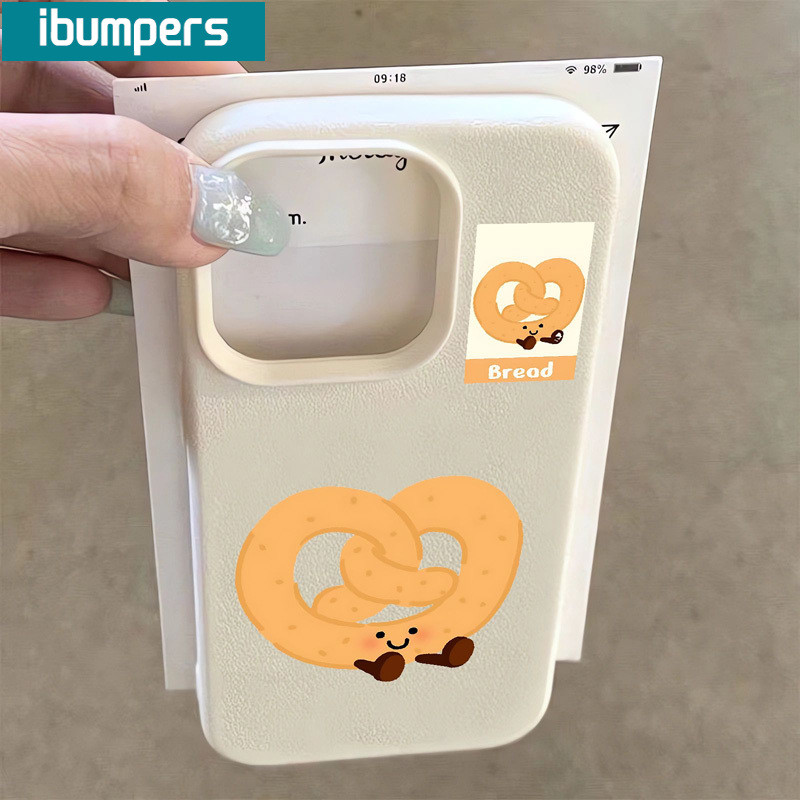 ibumpers Ốp Lưng iPhone Hàn Quốc Thực Phẩm Dễ Thương Họa Tiết Da Ốp Điện Thoại Dày Dặn Silicon Mềm Chống Sốc Chống Bẩn Cho Iphone 16 15 14 12 13 11 Pro Max IP 7 8 Plus X XS XR