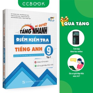 [Outlet S2] Sách - Bí quyết tăng nhanh điểm kiểm tra Tiếng Anh 9 Tập 1 | WinBook