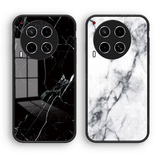 Vỏ chuyển màu đá cẩm thạch sang trọng cho Tecno Camon 30 S Pro 30S 4G 5G 2024 Vỏ bảo vệ kính cường lực cho TecnoCamon30S 30SPro Ốp điện thoại TPU cạnh chống sốc