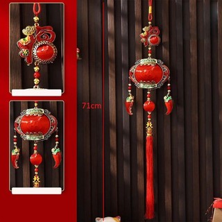 Mặt dây chuyền năm ASDFGER, Nút thắt cửa thêu trang trí lễ hội mùa xuân, Túi may mắn cá Koi có tua rua treo tường trang trí nhà