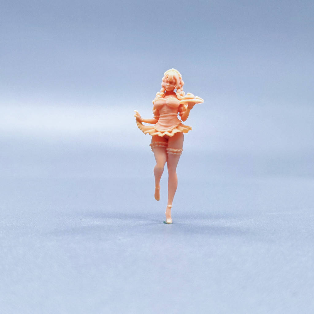 [Uh Hum Model] Búp bê 1: 64 1: 43 Mô hình màu trắng thu nhỏ Demon ...