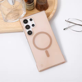 [Jlk] ốp lưng s26 ultra điện thoại từ tính không khung siêu mỏng mờ trong suốt cho Samsung S25 S24 Plus S22 S23 Ultra FE Vỏ không viền sạc không dây