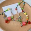 YOI Handmade Nhiều Màu Sắc Vòng Cổ Vòng Tay Thời Trang Choker Với Dainty Nơ Và Mặt Dây Chuyền Ngôi Sao Cầu Vồng Đính Hạt Trang Sức