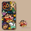 Anime Tranh Sơn Dầu + Dây Buộc Ốp Lưng Điện Thoại iPhone 17 16 15 14 13 12 11 Pro Max X Xr XsMax 7 8 Plus SE2020