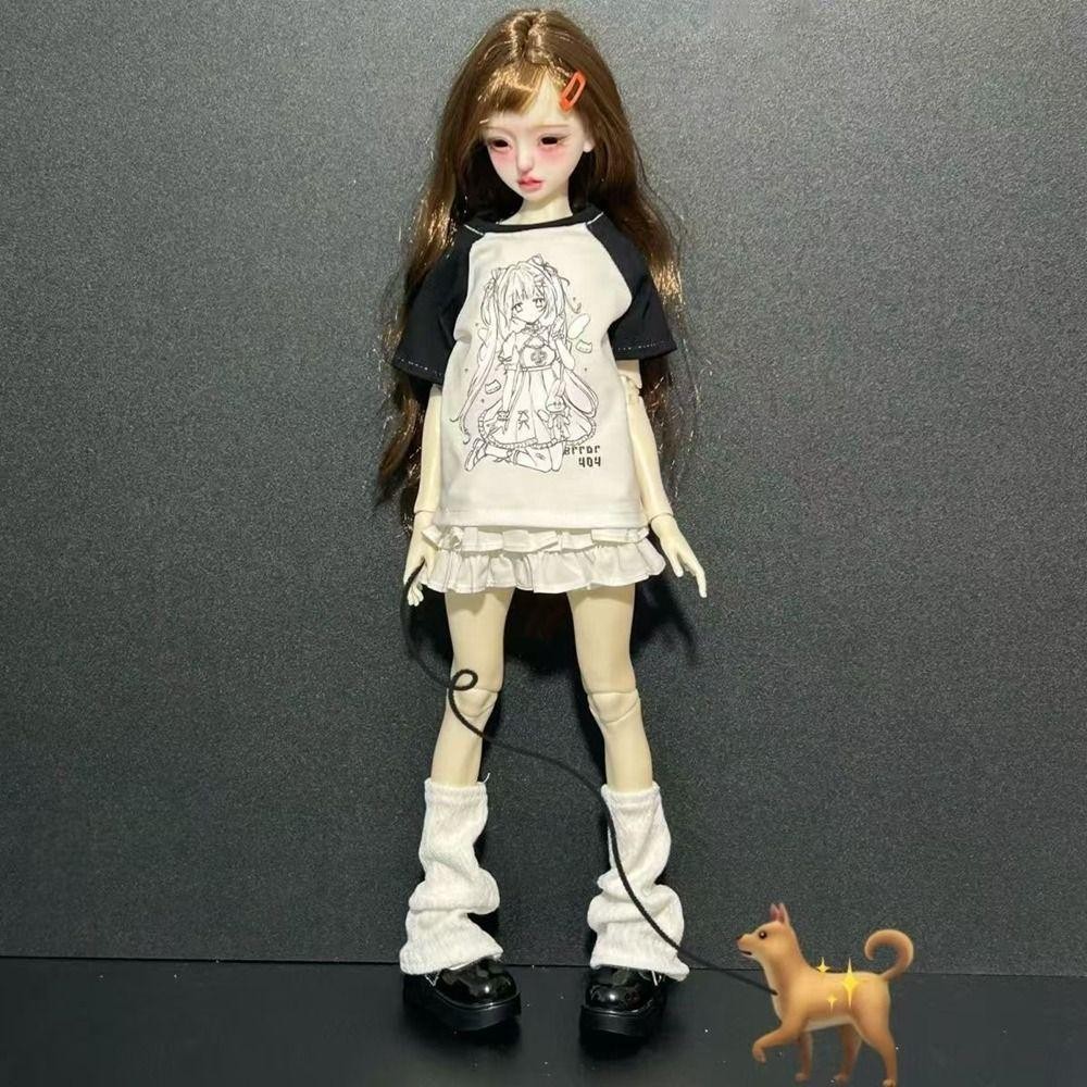 SEYAWSON Quần Áo Đại Học, Tất Chân, Áo Thun Giải Trí, Phụ Kiện DIY Cho Búp Bê 30/45cm 1/4 1/6 BJD