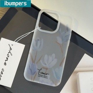 ibumpers Ốp Lưng IPhone Đẹp Hàn Quốc Hoa Tulip Hoa Hồng Họa Tiết Ốp Điện Thoại Trong Suốt Nhám Mờ TPU Mỏng Chống Sốc Chống Bẩn Cho IPhone 16 15 14 12 13 11 Pro Max IP 7 8 Plus X XS XR
