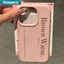 ibumpers Ốp Lưng IPhone Hàn Quốc Đơn Giản Tiếng Anh Cho IPhone 16 15 14 12 13 11 Pro Max IP 7 8 Plus X XS XR Ốp Điện Thoại Mỏng Silicon Mềm Da Họa Tiết