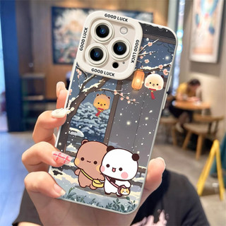Ốp điện thoại thời trang tuyết đầu tiên trong mùa đông cho iPhone16 / 15 / 14 / 13 / MINI / 12 / 11 / Pro MAX / X / XS / XR / 7 / 8 / 6 Vỏ bảo vệ toàn diện bằng silicon lỏng chống sốc và chống rơi