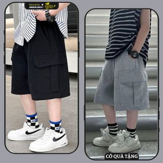 Quần đùi túi hộp bé trai 18-52kg.Quần short cho bé trai.Quần jean mùa hè cho bé trai. H33