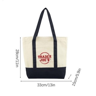 Túi Tote Mini Trader Joe 's Túi Tote vải có thể tái sử dụng có thể gập lại Hợp thời trang cho du lịch decfeyeth