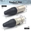 Giắc cắm XLR loa YRBWD, Đầu nối XLR mạ niken Nam / Nữ, Phụ kiện loa cắm micro sợi bên trong 3Pin