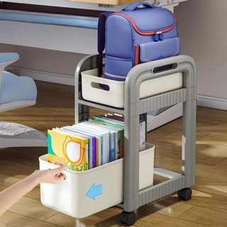 Xe đẩy lưu trữ kệ sách JKDESIGN, Xe đẩy lưu trữ cuộn 2 / 3 tầng có thể di chuyển, Giá lưu trữ nhiều lớp đa năng 4 bánh công suất lớn