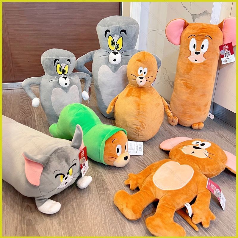 PS1 Tom Và Jerry Ngộ nghĩnh Sang Trọng Đồ Chơi Bowling Chân Trang Trí Búp Bê Nhồi Bông Quà Tặng Cho Trẻ Em Trang Trí Nhà Ném Gối Đệm SP1