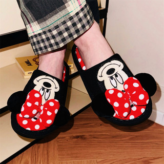 [Xixitiao x Disney] Dép vải lanh Cotton thấm mồ hôi dành cho cặp đôi Xuân Hè Học sinh